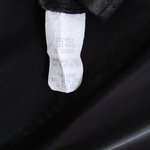 For Love & Lemons Illusion Black Semi Sheer Mini Dress XS - Picture 8 of 9